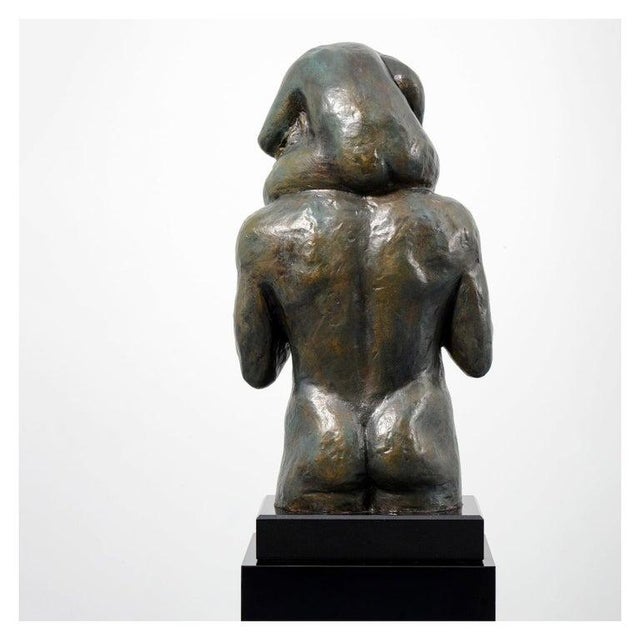 Metal 1980s “Victor Salmones ‘Primogénito’ Bronze Sculpture, Edition 5/10 For Sale - Image 7 of 16