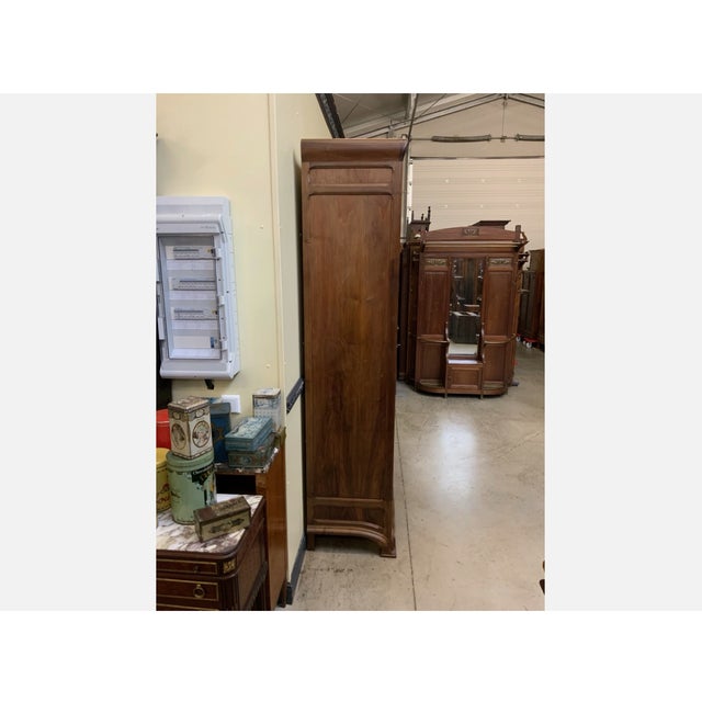 Wood Antique Art Nouveau Wardrobe from École Nancy, 1910 For Sale - Image 7 of 9