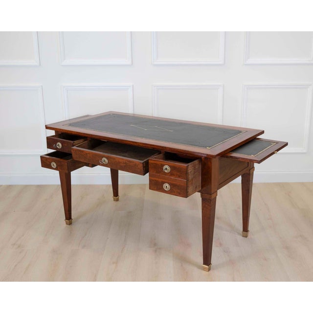 On Hold - French 19th Century Louis XVI Style, Leather-Top Desk For Sale In Atlanta - Image 6 of 11