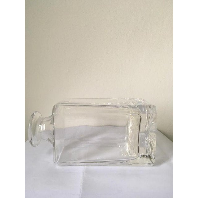Italian Crystal Bottle with Silver Stopper, 1990s For Sale - Image 10 of 16