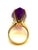 Bochic "Capri" Natural Pear Shape Amethyst & Diamond Set In 18K Gold & Silver For Sale In New York - Image 6 of 18
