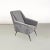 Italian Modern Armchair in Light Gray Velvet with Black Metal Legs, 1960s For Sale - Image 9 of 10