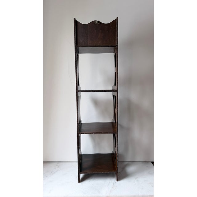 Vintage Wooden Shelf Tea Cup Shelf Wall Shelf For Sale In Greensboro - Image 6 of 9