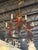 Mid-Century Modern Vintage 1970s Signed Bill Huebbe 3 Fox Chandelier Made in Spain For Sale - Image 3 of 13