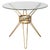 Round Curved Brass and Crystal Side Table by Gio Ponti, Italy, 1950s For Sale - Image 12 of 12
