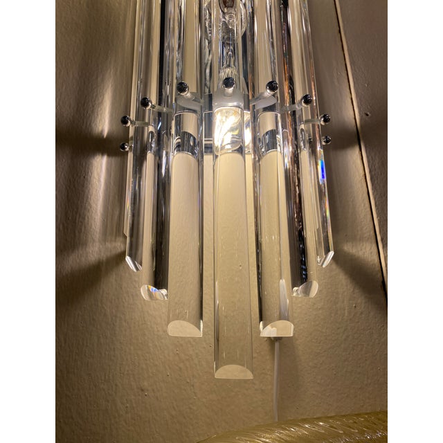 Clear Bars Murano Glass Sconces in Decò Style For Sale - Image 12 of 12
