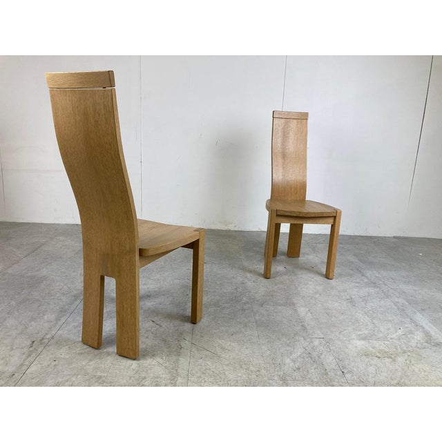 Dining Chairs by Rob & Dries Van Den Berghe, 1980s, Set of 2 For Sale - Image 10 of 12
