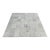 8ft Square Silver Gray Patchwork Hair on Hide Area Rug For Sale