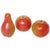 English Red Ware Hand Painted Pottery Fruit - Set of 3 For Sale