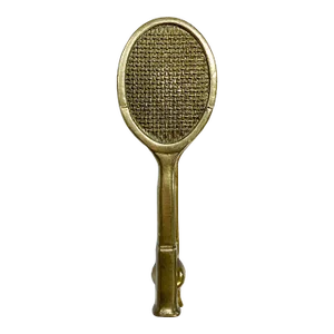 Vintage Brass Tennis Racket Door Knocker