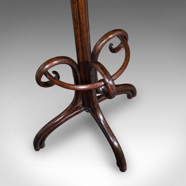 Antique Half Hall Stand, Austrian, Bentwood, Coat Tree, Rack, Thonet, Victorian For Sale - Image 9 of 12