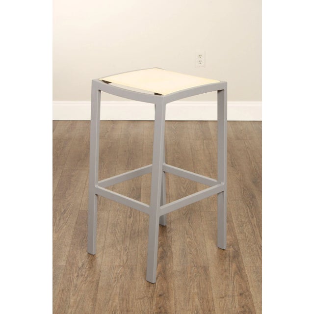Metal Janus et Cie. 'Koko II' Mesh Backless Bar Stool For Sale - Image 7 of 12