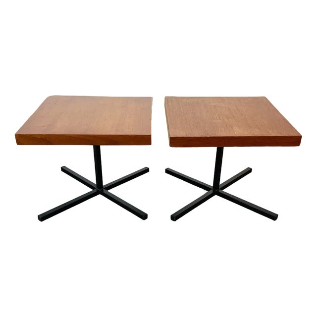 Mid-Century Model PG Side Tables by Pierre Guariche for Meurop, 1960s, Set of 2 For Sale