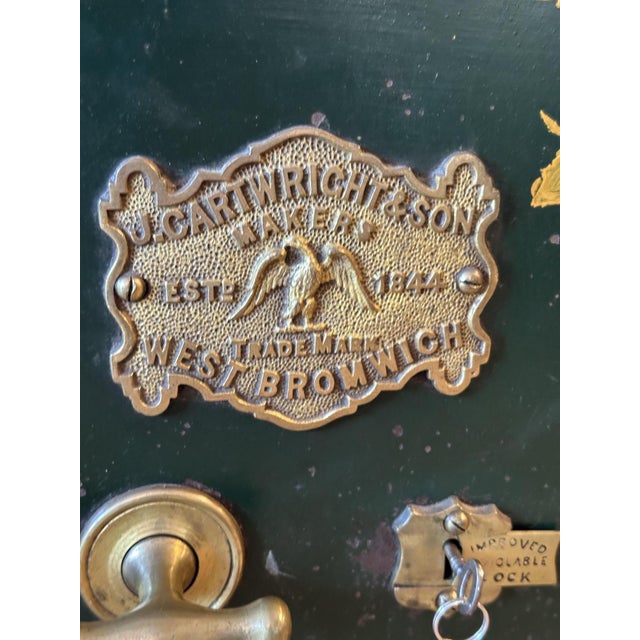 Antique Iron Safe, 1890s For Sale - Image 4 of 11