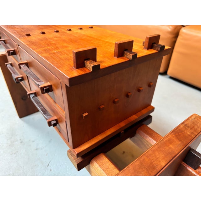 Birdie Miller Raised Jewelry Box. Looks equally good off of it's raised platform. Made of several woods with rosewood...