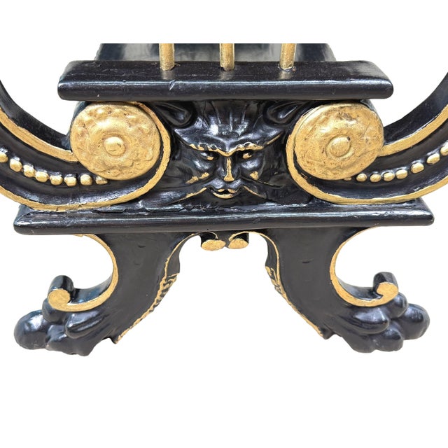 19th Century Ebonised and Parcel Gilded Étagère, 1880 For Sale - Image 11 of 13