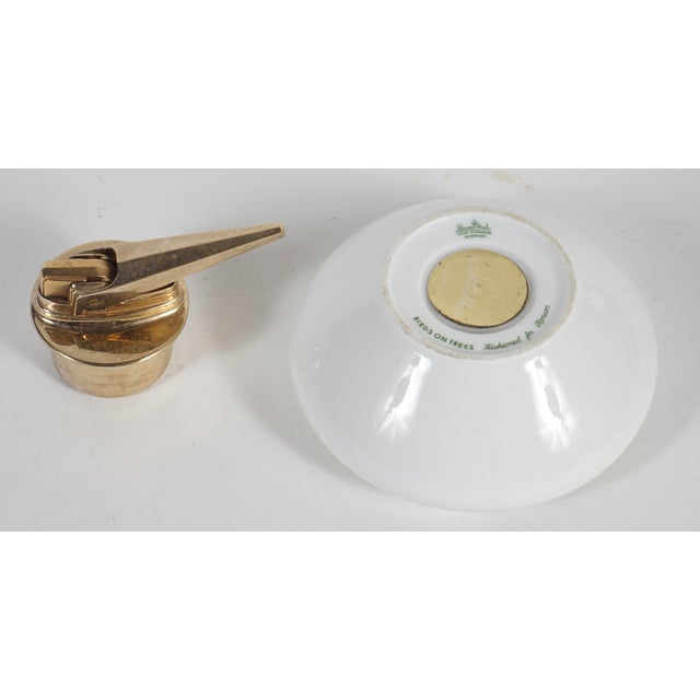 Vintage Ronson Porcelain Table Lighter by Rosenthal For Sale In Miami - Image 6 of 7