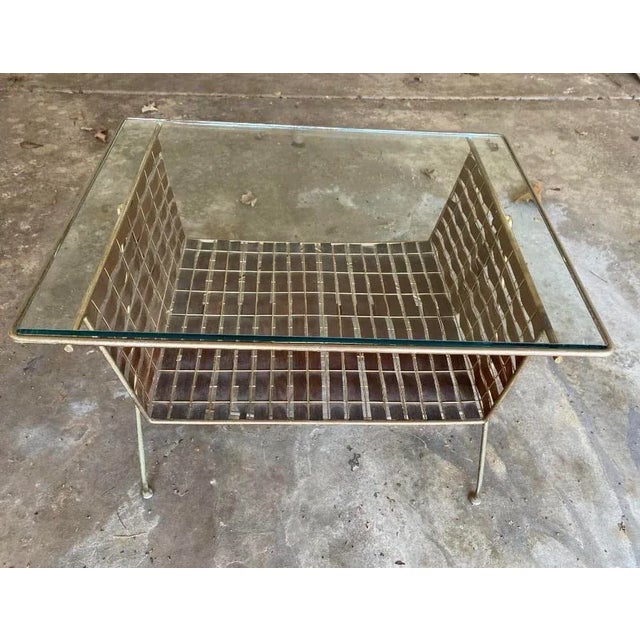 Tony Paul Designs Interlace Collection Glass Top Magazine Table Chairish