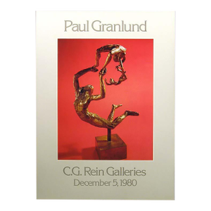 Paul Granlund Unsigned Gallery Poster of a Sculpture 1980