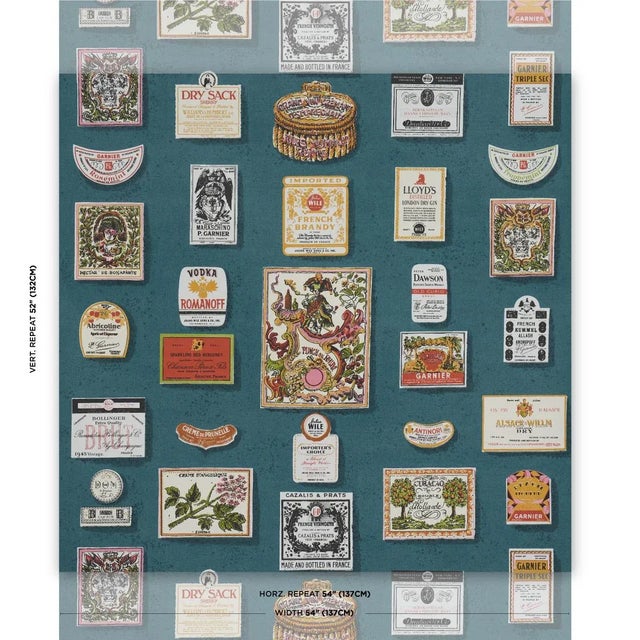 A hand-printed, 1950s fabric in our archive inspired Backdrop's studio to create Salud, a fun, retro wallpaper based on...