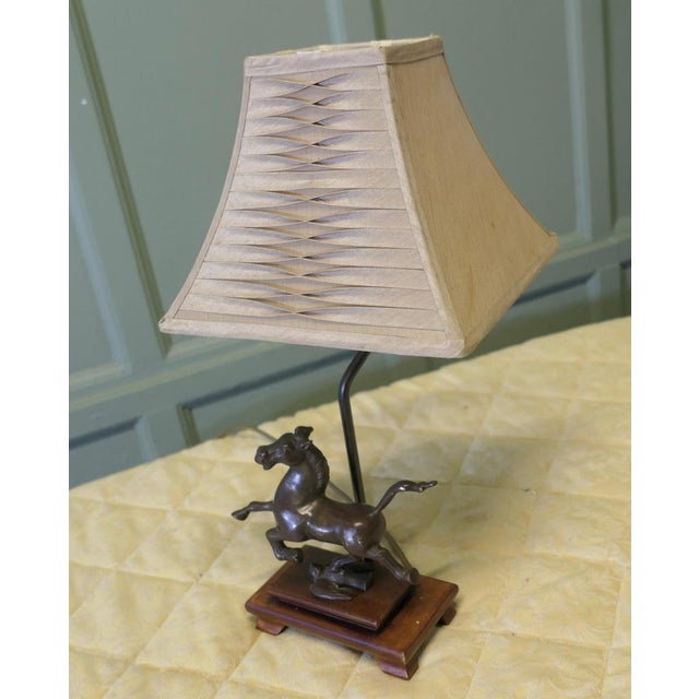 Brown Antique Table Lamp in Bronze, 1900 For Sale - Image 8 of 11