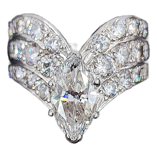 3.10 Ct Diamond Ring Size 6 For Sale