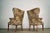 1940s 1940’s Hollywood Regency Butterfly Wingback Chairs - A Pair For Sale - Image 5 of 12