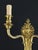 Antique French Louis XVI Two-Light Wall Sconce in Gilt Bronze, 1890s For Sale - Image 4 of 9