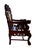1900 - 1909 Antique Chinese Rosewood Dragon Armchair – Peranakan Style Carved Chair With Marble Insert, C. Late 19th or Early 20th Century For Sale - Image 5 of 16