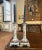 Mid 20th Century Pair of Mid-Century French Rouen Faience Candlesticks With Floral Decor For Sale - Image 5 of 6