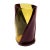 Contemporary Twirl Vase in Clear Yellow and Matt Aubergine by Enzo Mari for Cosit Factory For Sale - Image 3 of 3