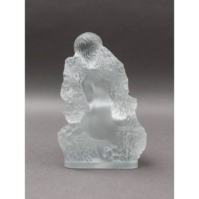 Mid 20th Century Mid 20th Century Lalique Crystal France Hiver the Four Seasons Winter Statue Series Figure For Sale - Image 5 of 11