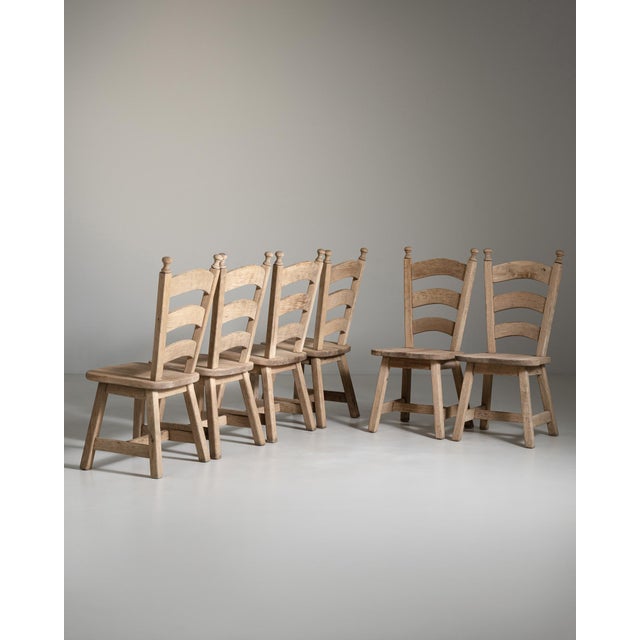 Set of Six Oak Dining Chairs, Antique, France, Circa 1970 For Sale - Image 15 of 18