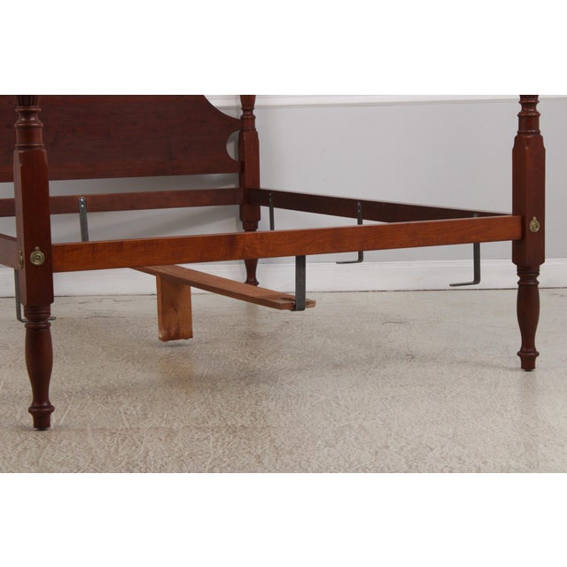 Eldred Wheeler Federal Style Cherry Queen Size Poster Bed For Sale In Philadelphia - Image 6 of 15