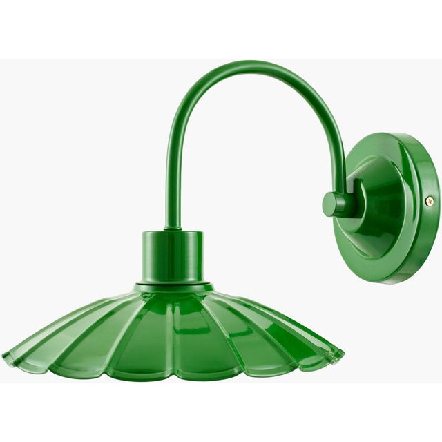 Rustic Pavona Wall Sconce Green For Sale - Image 3 of 3