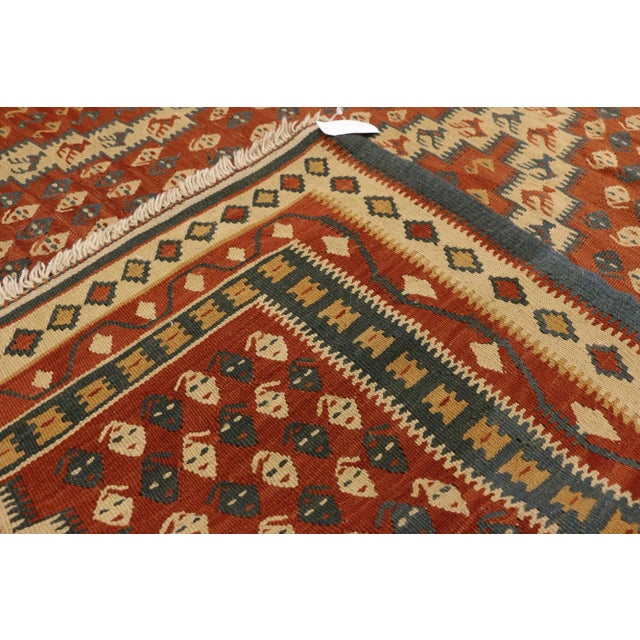 Mid 20th Century Vintage Persian Kilim Rug - 06'06 X 11'09 For Sale - Image 5 of 8