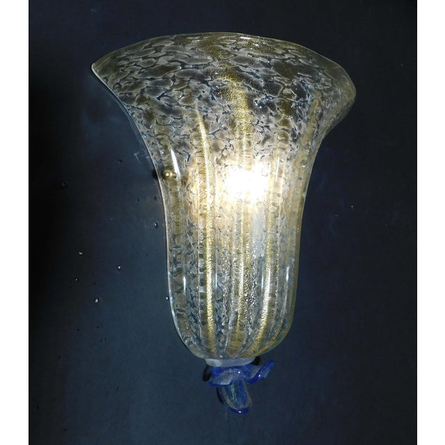 1960s Golden Shield Sconces, a Pair For Sale - Image 6 of 10