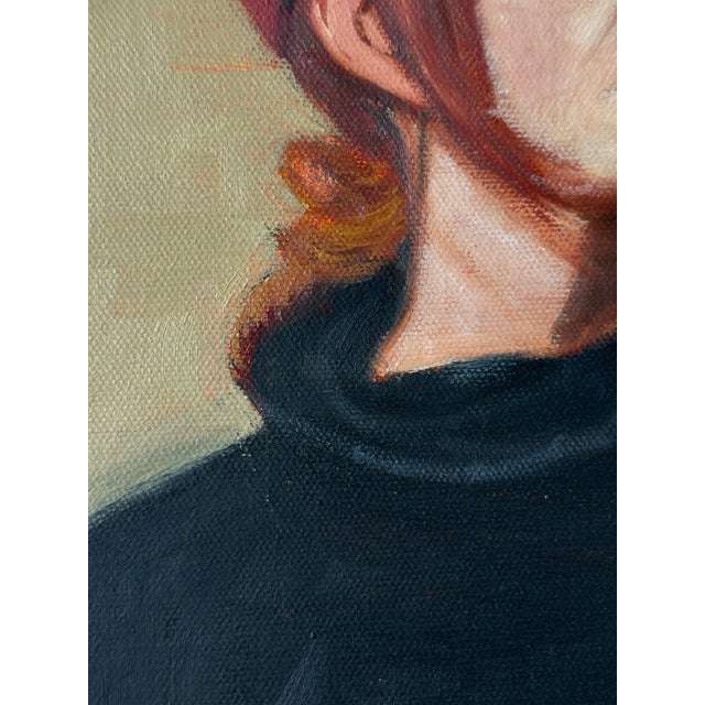 Contemporary Woman With Cigarette Original Oil on Canvas For Sale In Houston - Image 6 of 7