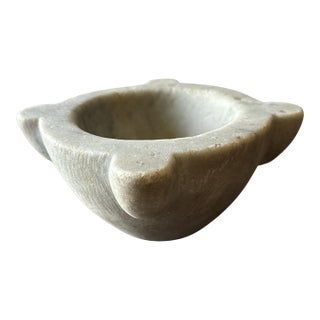 Antique French Marble Apothecary Mortar C. 1880–1900 For Sale