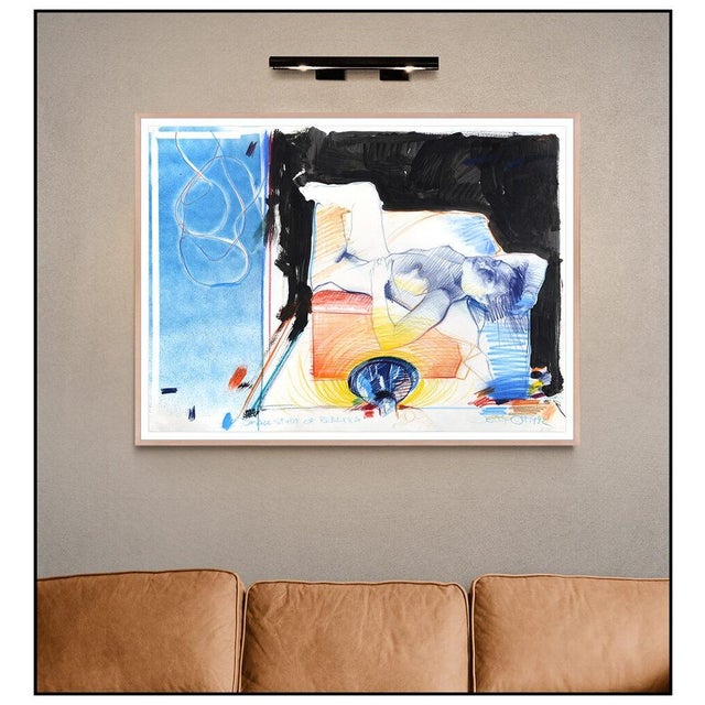 Message us to inquire about custom framing options! (Included for free with every purchase) The artwork here, "Small Study...