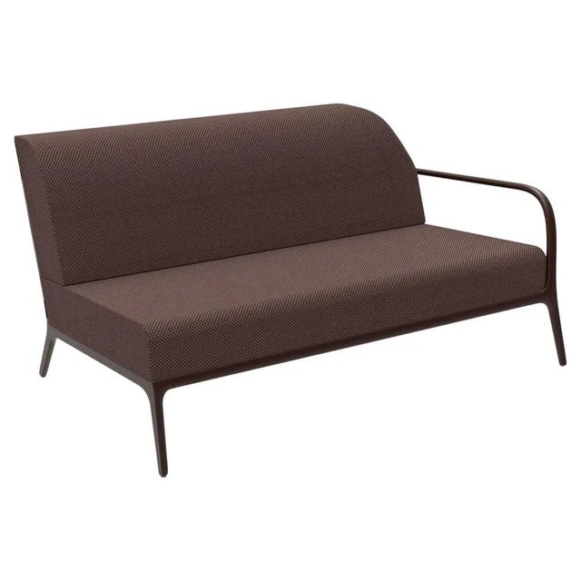 Metal Xaloc Left 160 Modular Chocolate Sofa by Mowee For Sale - Image 7 of 7