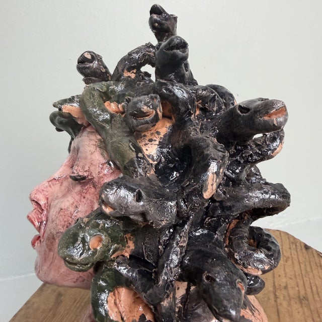Ceramic Medusa Bust by Gennaro Condurso, Italy, 2010s For Sale - Image 15 of 16