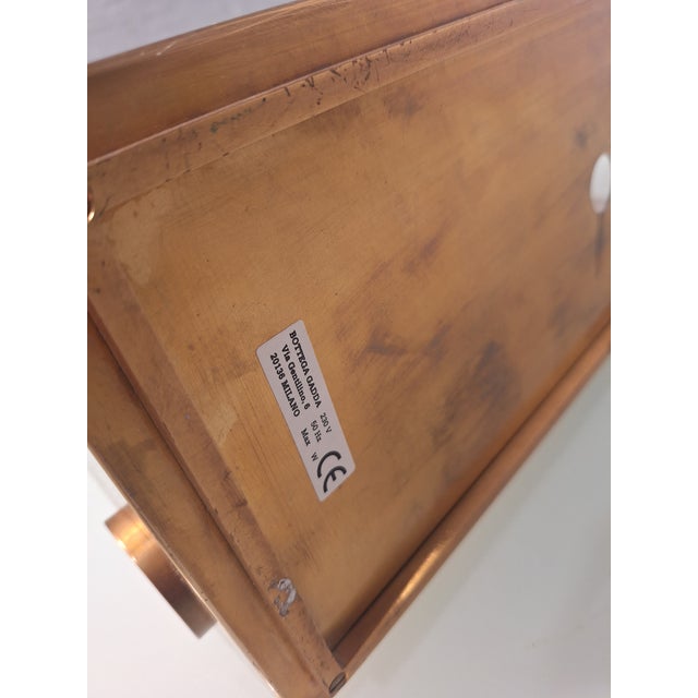 Vintage Wall Lamp in Brass and Glass by Bottega Gadda, 1980s For Sale - Image 4 of 9