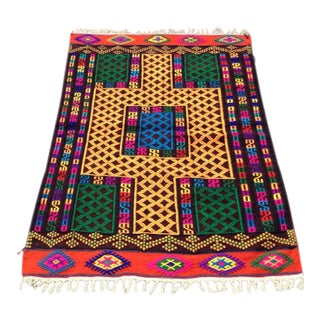 Vintage Turkish Kilim Rug - 40.5" X 57" For Sale