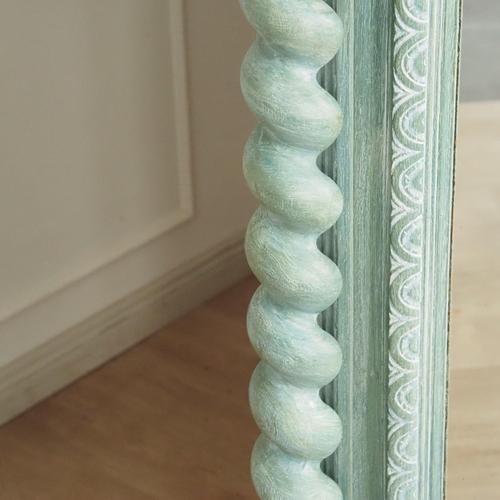 Blue Antique Gründerzeit Mirrored Wardrobe For Sale - Image 8 of 18