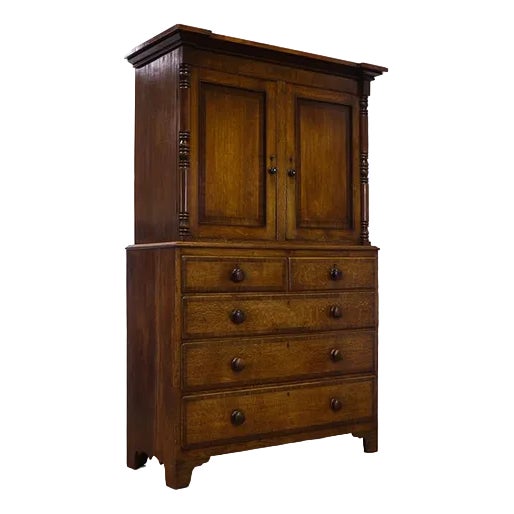 Vintage Oak Cabinet For Sale