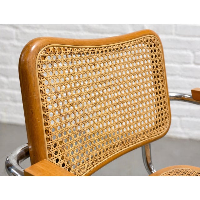 Marcel Breuer Marcel Breuer Cesca Styled Mid Century Modern Dining Chairs, a Pair For Sale - Image 4 of 11