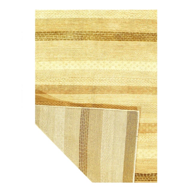 Contemporary 2020s Beige Color Hand Knotted Gabbeh Loribaft For Sale - Image 3 of 4