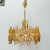 Italian Mid-Century Modern Chandelier / Pendant, Brass City by Gaetano Sciolari High quality eccentric mid-century modern...