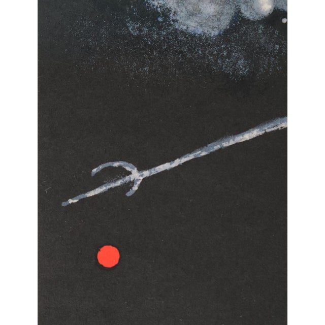 Joan Miro, Surreal Composition in Blue, Lithograph For Sale - Image 6 of 8